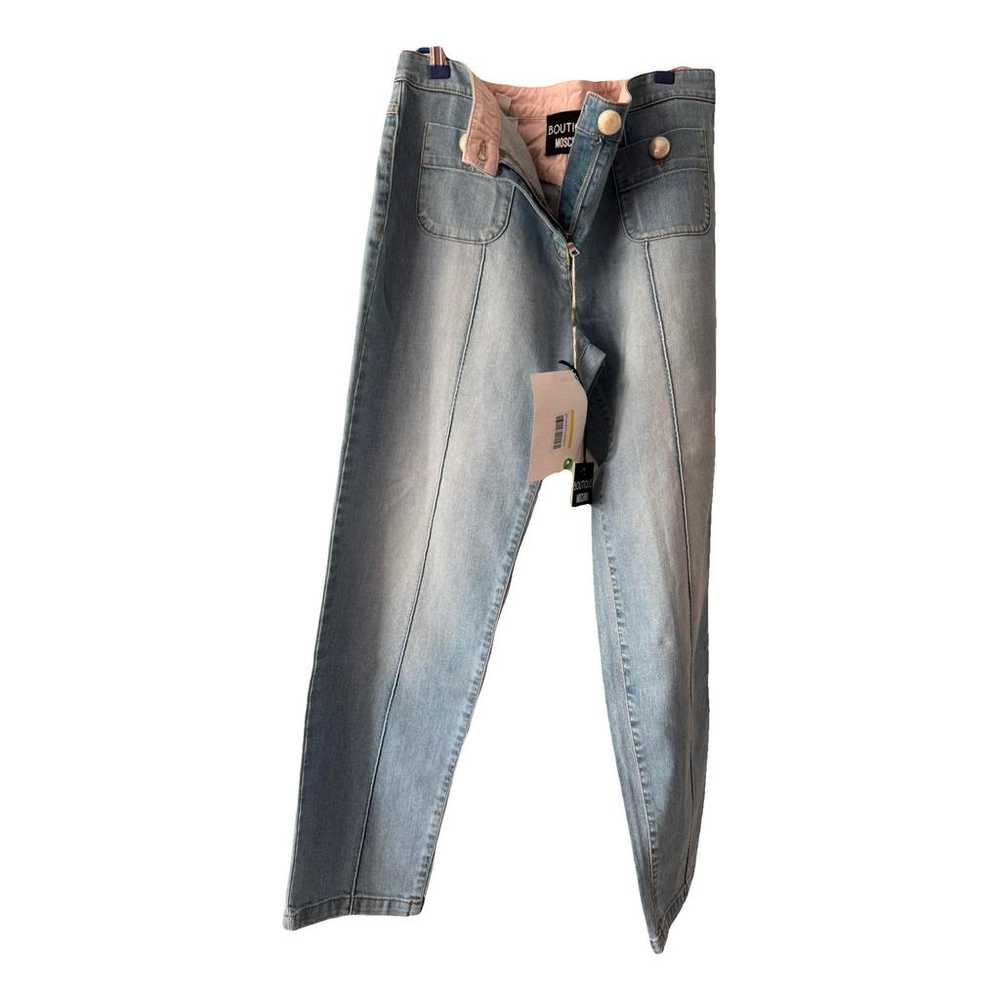 【関税＆送料込み】Moschino Straight Fit Jeans MOSCHINO JEANS straight-leg Denim Pants | Blue | FARFETCH