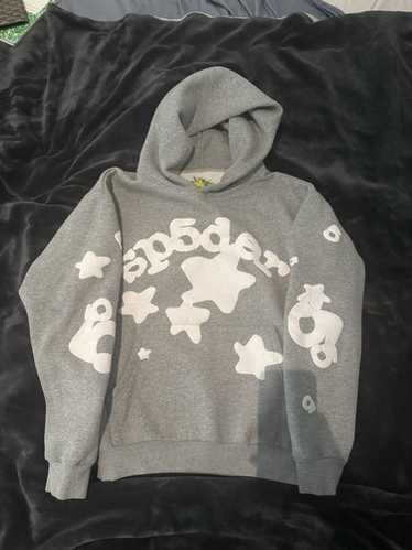 Sp5der hoodie heather grey - Gem