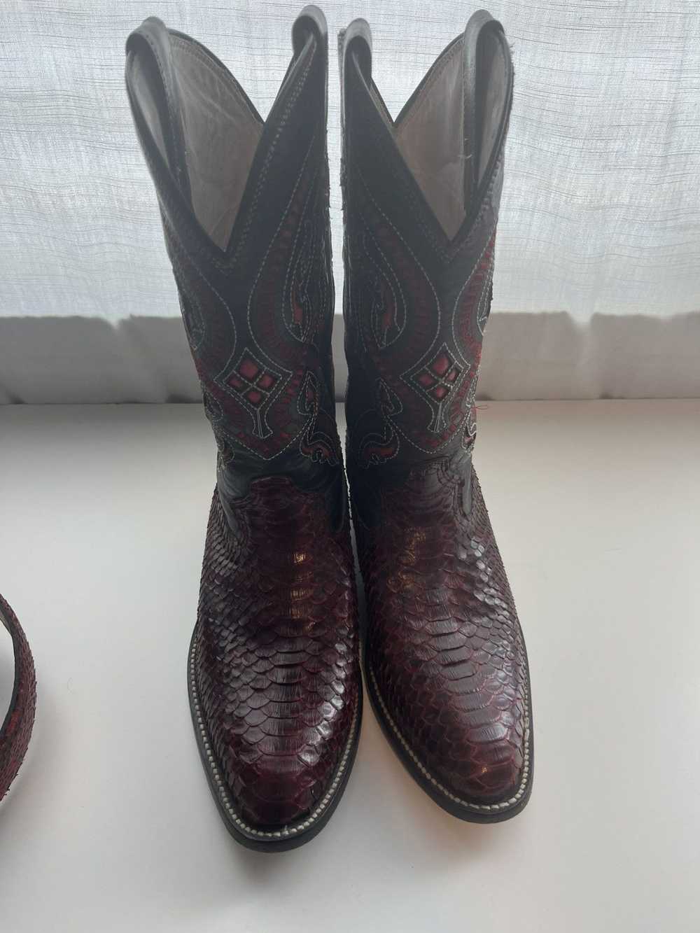 Other Red python boot,with belt - image 3