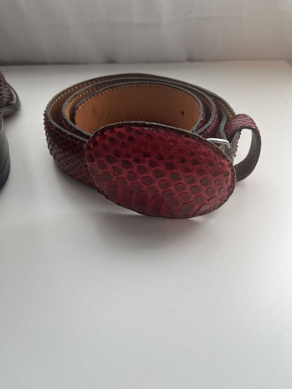 Other Red python boot,with belt - image 4