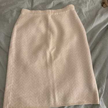 Women's Skirt - White/Cream - S – Cream midi skir… - image 1