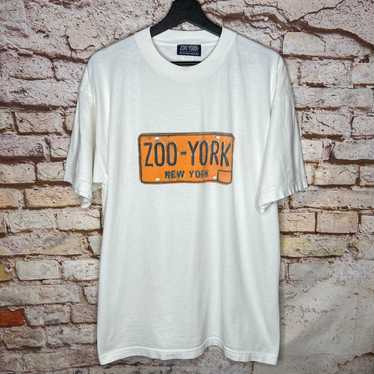 00s ZOO YORK Tシャツ　メキシコ製　old skate XL 00s ZOOYORK ユニフォーム BIG LOGO 短丈 - メルカリ