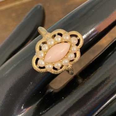 Vintage avon ring pink - Gem