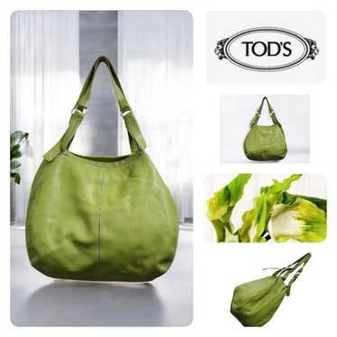 ［TODS ］OLIVE GREEN LEATHER HANDBAG Woman GREEN Bag in Leather Micro XBWAPAE90T0QNKPZ2O69 | Tods