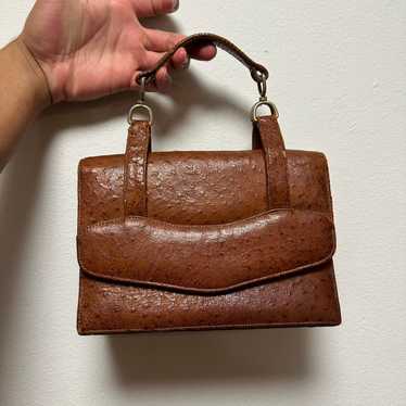 Vintage handbag ostrich - Gem