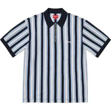 Supreme Stripe Terry S S Polo (SS24) - $110