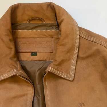 Vintage Timberland heavy Leather zip up work jacket. New