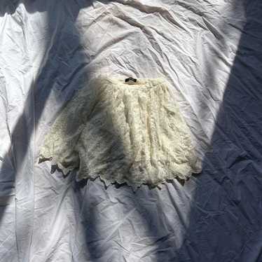 Women's Skirt - Cream/White - XS – vintage sopran… - image 1
