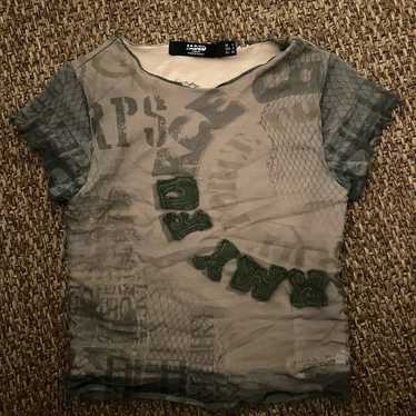 【JADED LONDON】レースアップメッシュトラウザー Jaded london mesh - Gem