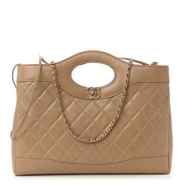 シャネル CHANEL31 ショッピングバッグ パテント ブラウン 210.jpg