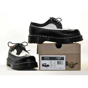 Dr Martens 3989black and White Brogue Platform Made in