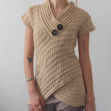 Paloma wool(パロマウール) リボン柄ニットセーター ベージュ