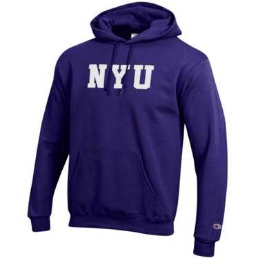 トップス CHAMPION NYU SATIN HOODED SWEATSHIRT CHAMPION NYU SATIN HOODED SWEATSHIRT (PURPLE) | Brand,A-F