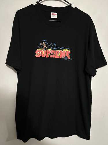 送料無料 新品 Supreme 22FW Catwoman Tee Black L Gold Box