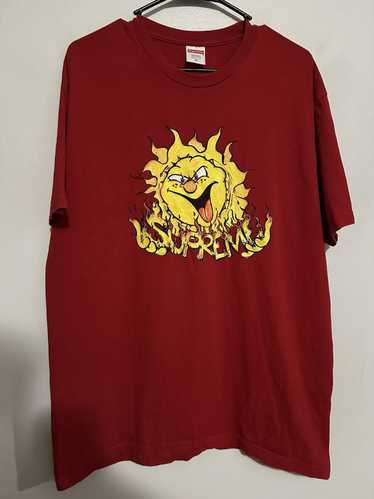 Tシャツ・カットソー Supreme Sun T-Shirt Red Supreme Supreme Sun Tee - Gem