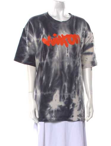LOUIS VUITTON　 タイダイ　Ｔシャツ 22AW ヴィトン 22AW コットン Tシャツ M メンズ グレー×ホワイト