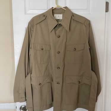 90s 00s TRAVELSMITH フェイクヌバック サファリジャケット L Travelsmith khaki safari jacket - Gem