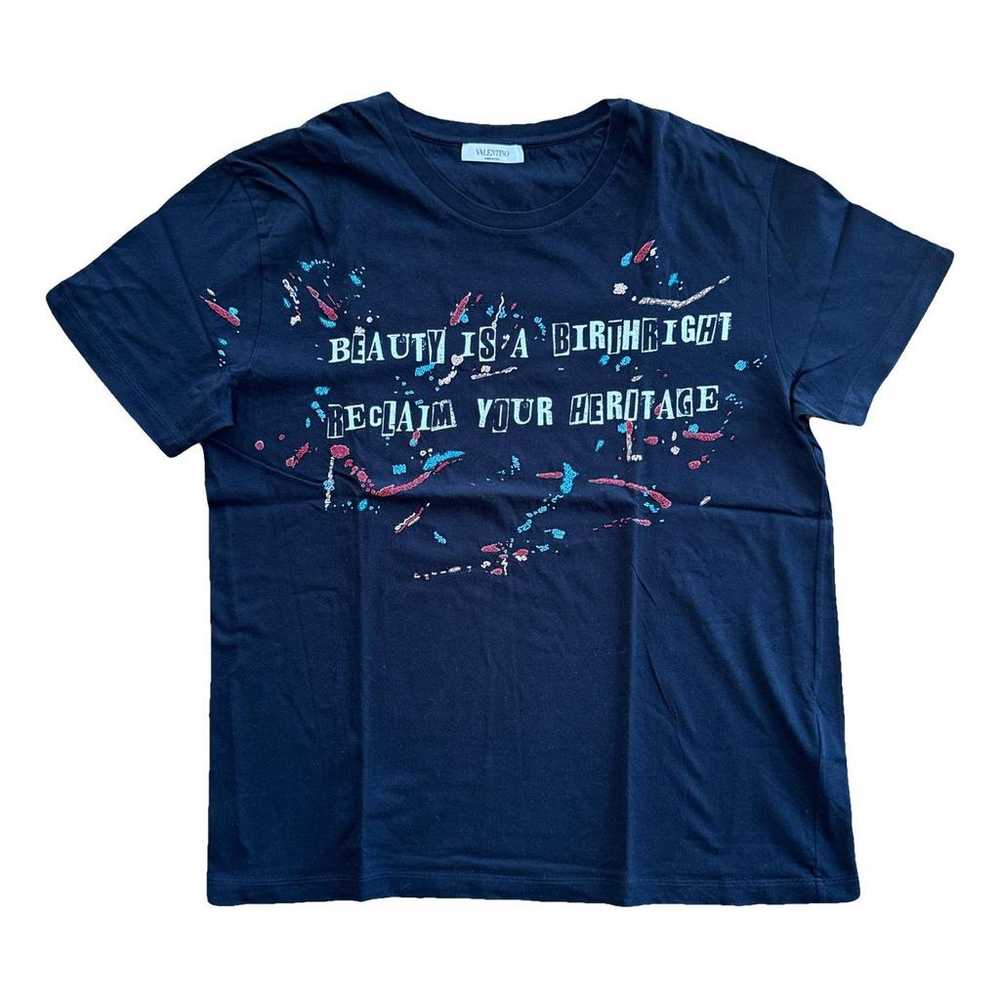 VALENTINO Tシャツ・カットソー 紺 4602623D0006 Valentino | Logo Slim-Fit T-Shirt | Regular Fit T-Shirts