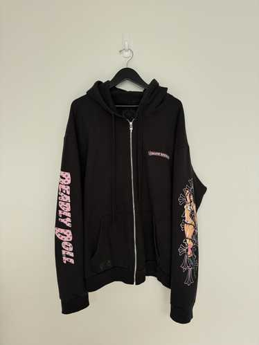 CHROME HEARTS DEADLY DOLL CROSS ジップ パーカー フーディー CHROME HEARTS DEADLY DOLL CROSS ジップ パーカー フーディー