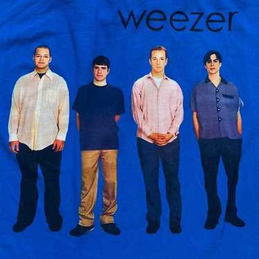 Amazon | Weezer ブルーアルバムカバー Tシャツ | Tシャツ