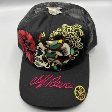 ◆Ed Hardy◆Devil Trucker キャップ Black 送料込 Y2K Ed hardy sick tedman devil cap trucker hat black | eBay