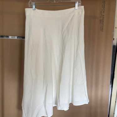 Halston Women's Skirt - White/Cream - 10 – Halsto… - image 1