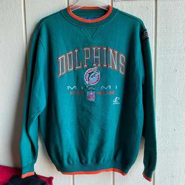 【US限定】Mitchell&Ness Miami Dolphins Crewneck Sweat Teal Miami Dolphins Mitchell & Ness All Over Print Crew
