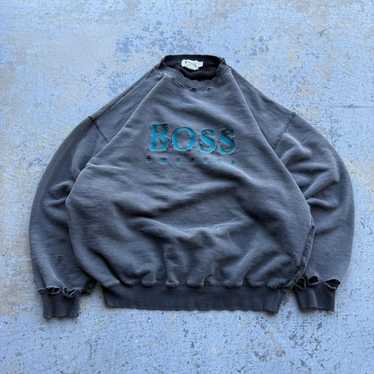 送料無料 80年代くらいのBOSS プリントT Vintage boss america hugo - Gem