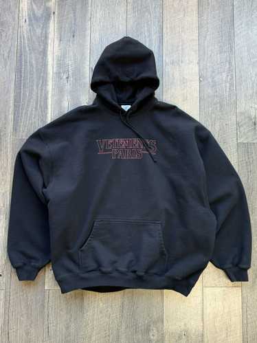 即発 VETEMENTS 20FW WOLDTOUR OVERSIZED LOGO HOODIE vetements World Tour Black And Yellow Oversized Hoodie Size