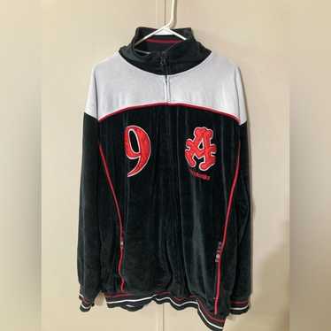 Akademiks stadium 2xl セットアップ VTG Y2K Akademiks Track Suit Mens 2XL Velour Stadium