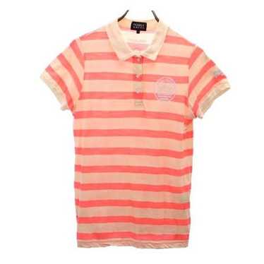 【PEARLY GATES】Men's Check Tie Collar Short Sleeve T-Shirt Genuine PEARLY GATES GOLF Mens Check Knit Collar Short