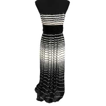 Bcbg Maxazria Maxi Dress 2 Gown Long 100% Silk Str