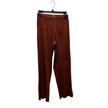 【90s Issey Miyake】one tuck nylon slacks Issey Miyake 98aw PERMANENTE VINTAGE STRETCH KNIT EASY PANTS