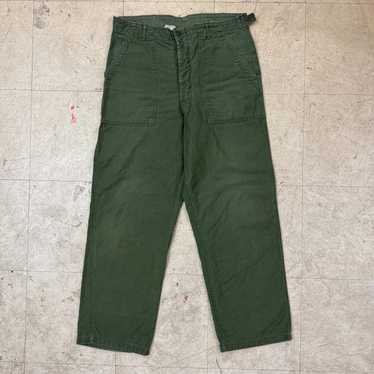 60s 70s Vintage U.S. Army Distressed Og-107 Baker Pants Size