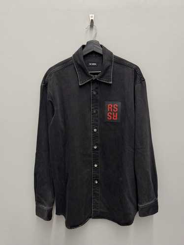 20SS ラフシモンズ SLIM FIT DENIM SHIRT M ブラック Raf simons denim shirt - Gem