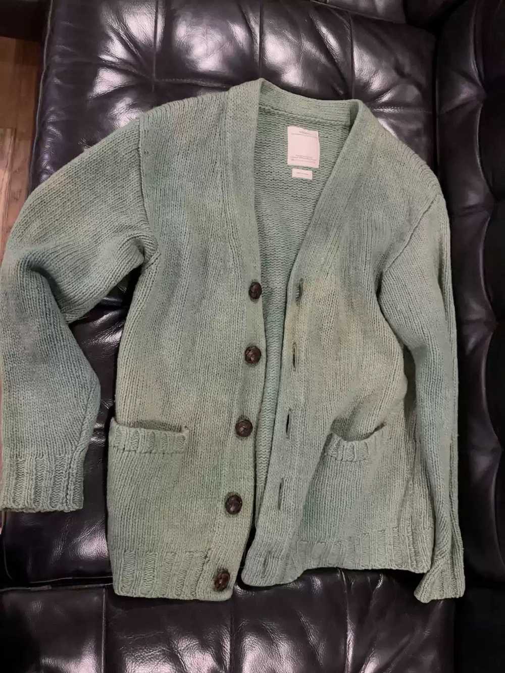 visvim SELMER CARDIGAN Vネックカーディガン サイズ2 visvim - Selmer Intarsia Wool Cardigan - Men - Blue Visvim