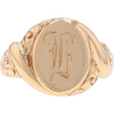 Art deco mens signet - Gem