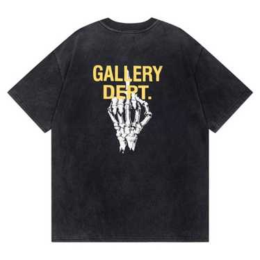 GALLERY DEPT./スケートプリント Tシャツ ブラック Black Skate Printed Cotton-Jersey T-Shirt | GALLERY DEPT