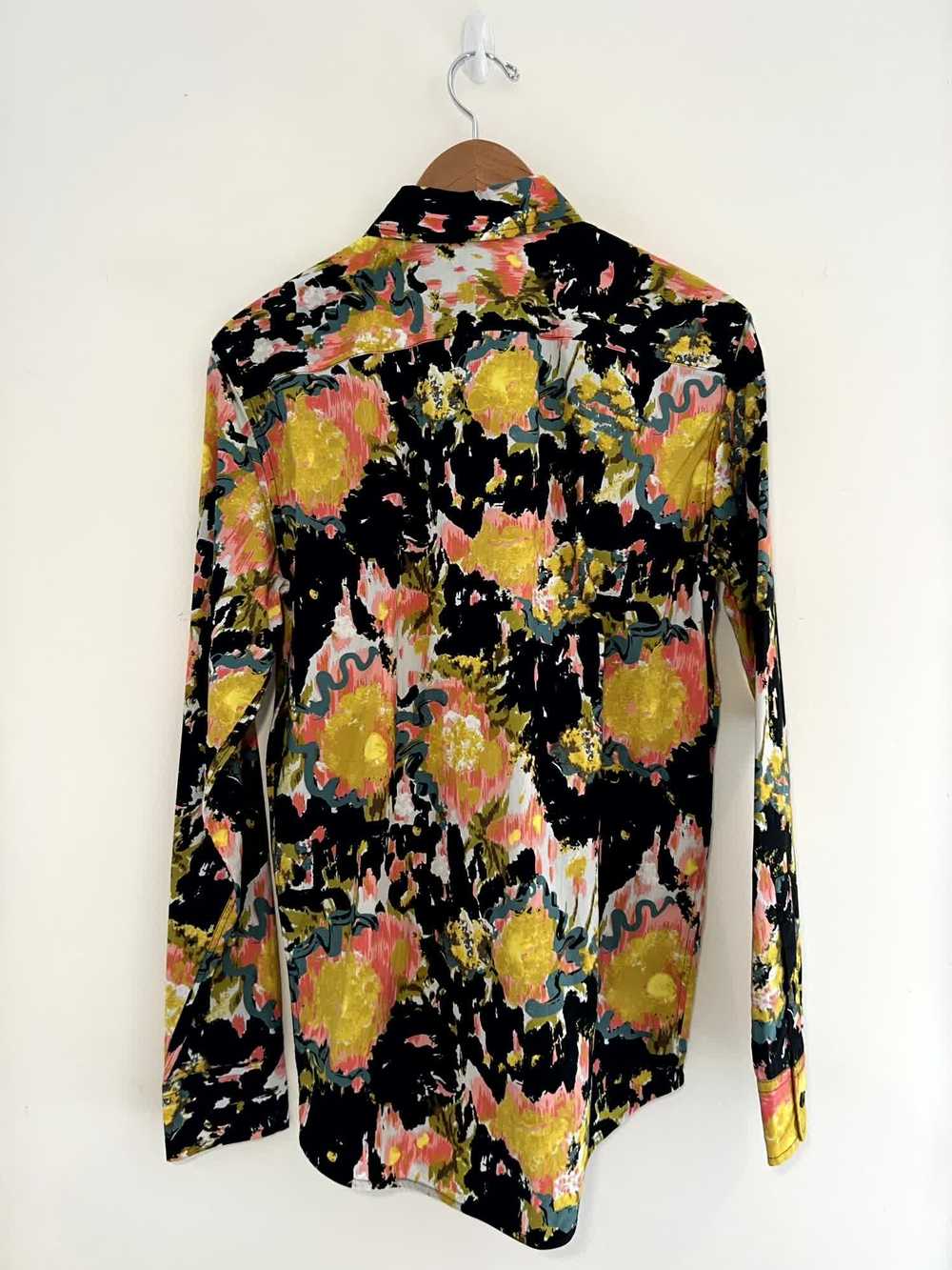 Marni Vibrant Abstract Print Button-Up Collared S… - image 3