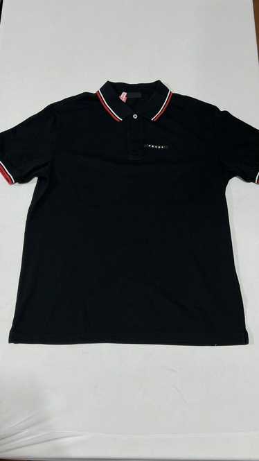 90s~ archive prada black polo ポロシャツ 黒 Prada Milano Polo Shirt Black Vintage Streetwear Rare Men's