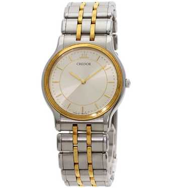ヴィンテージSEIKO CREDOR 6020-5090 レディースクォーツ Seiko Credor 6020-5090 Analog Quartz Men Men'S Watch Ref. In