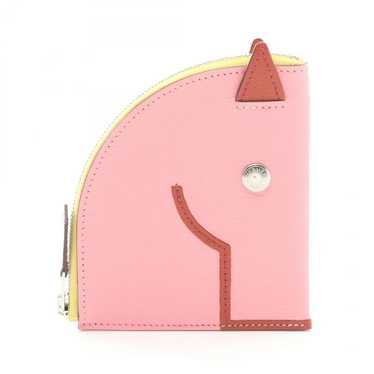 【HERMES】Paddock Wallet HERMES paddock coin purse wallet Z Chevre leather Nata