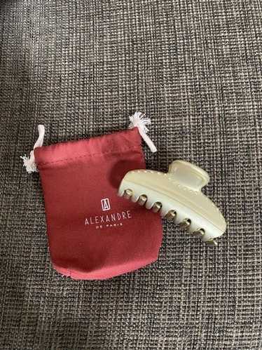 【ALEXANDRE DE PARIS】VENDOME CLIP M 【美品】 Pince Vendôme Signature small black jewel hair clip