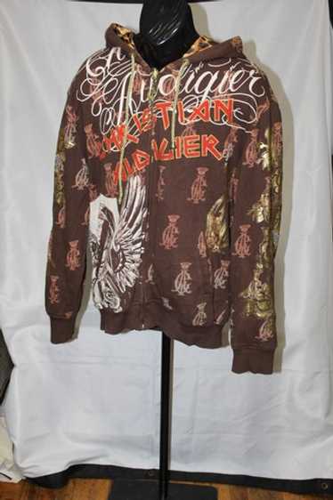 CHRISTIAN AUDIGIER　リバーシブルスタッズ　パーカー Christian audigier - reversible - Gem