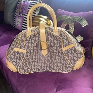 Christian Dior 36サイズ　トロッター 　モノグラム 良品】Christian Dior トロッター ミニボストンバッグ