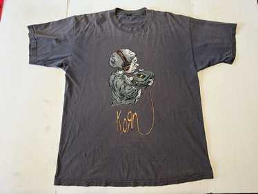 98年 USA製 GIANT KORN オフィシャル ヴィンテージ Tシャツ Vintage KORN T-Shirt XL Brown ISSUES 1999 GIANT Tag Travis