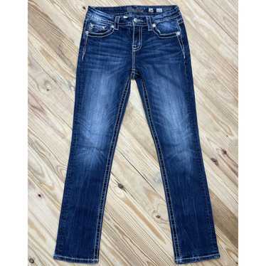 Miss Me★ミスミー★JP5769T Straight Size 27 Girls All The Stars Straight Jeans | Only $62.90 | Med/Dark