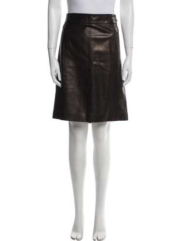 Gucci brown leather skirt - Gem