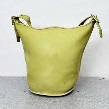 バッグ Vintage Coach XL Duffel Sac Yellow Vintage Coach XL Duffel Sac Yellow