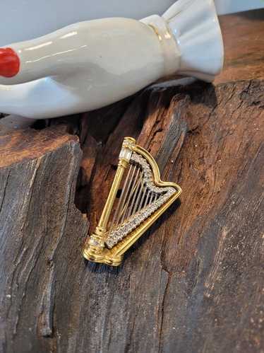 Vintage swarovski crystal harp - Gem